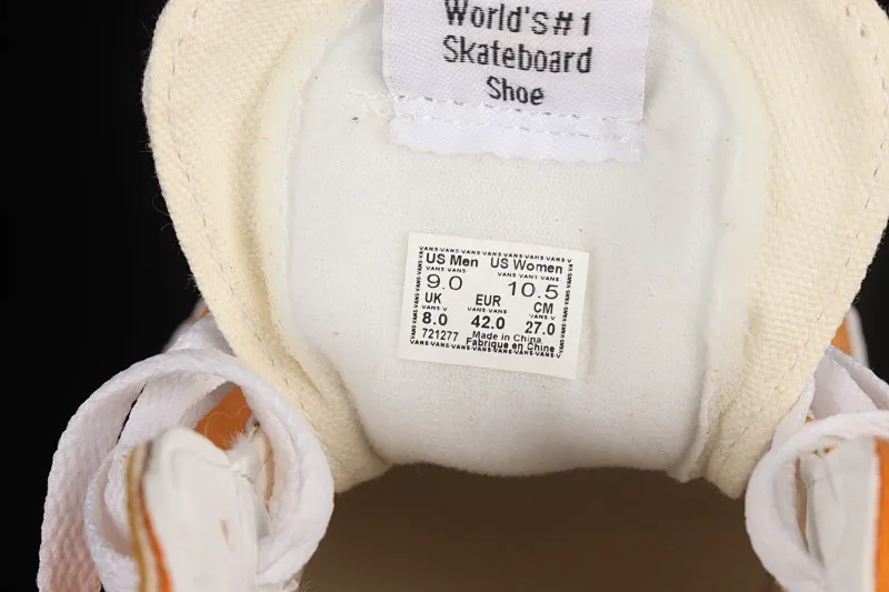 All categories Vans Vans series Vans Mid Vans China Vans Sk8-Mid Vans 2022 spring new orange soda mid-top skateboard shoes VN0A3WM360C